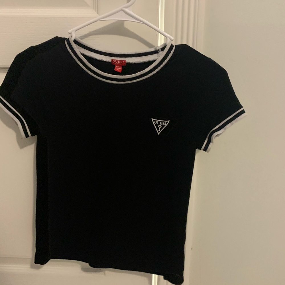 Black Guess Crop Top